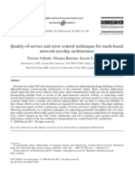 Quality-Of-Service and Error Control Techniques For Mesh-Based Network-On-Chip Architectures