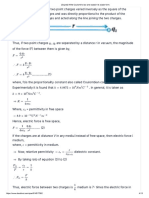 (Gujrati) Write Coulomb's Law and Explain Its Scalar Form