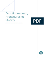 FBL StatutsFonctionnementProcedures