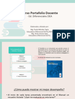 Revisión Portfolio DE