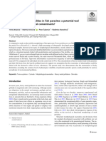 Morphological Abnormalities in Fish Parasites: A Potential Tool For Biomonitoring Natural Contaminants?