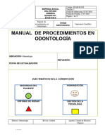 Manual de Procedimientos en Odontología