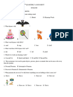 2nd Quarterly Assessment English 1