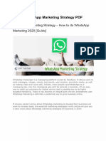 PDF Whatsapp Marketing Strategy Guide PDF Compress