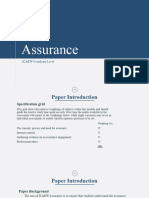 ACA - Assurance - Lecture