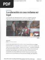 La Educacion en Casa Reclama Ser Legal