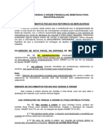 Operação de Vendas À Ordem (Triangular) Remetida para Industrialização