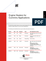 Block Heater List QSB-QSM-QSX