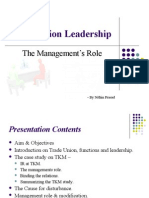 Trade Union Leadership and Management's Role