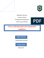 Factors - Affecting - Client - and - Organization - Compliance Hanaa Saad