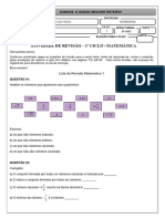 Microsoft Word - Lista de RevisÃ o - MatemÃ¡tica 1 - 8Âº Ano