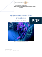 Projet Lyophilisation