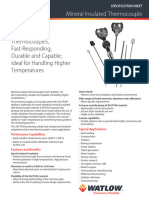 Watlow Mineral Insulated Thermocouple