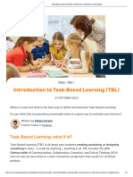 Task-Based Learning (TBL) Introduction, Examples & Advantages