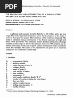 6 The Simulation and Optimization of A Single Effect Multi-Stage Flash Desalination Plant