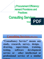 Day - 13 Procurement - Consulting Service-Staff College