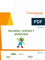 Palabra - Lexema y Morfema