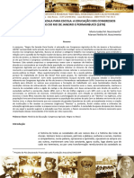 O Negro, Da Senzala para Escola-A Educação Nos Congressos Agrícolas Do Rio de Janeiro e Pernambuco (1878)