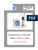 Manual Usuario Homogeneizador CY-500