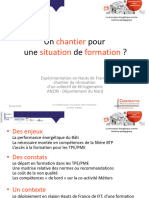 Un Chantier Pour Une Situation de de Formation