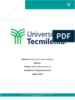 Actividad 11 - Finanzas para Nuevos Negocios