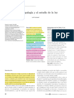 LaAntropologia y El Estudio de La Ley