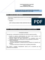 INSTRUMENTO NORTEADOR 3o Ao 5o Ano - FICHA DE LEITURA E ESCRITA - 2024