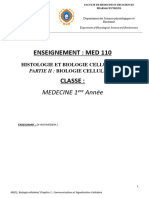 Biologie Cellulaire - Chapitre 1