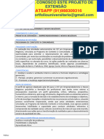 Projeto de Extensão I Empreendedorismo e Novos Negócios