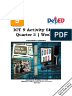 ICT 9 Activity Sheet: Quarter 3 - Week 3