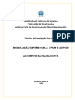 Modulação Diferencial DPCM Adpcm