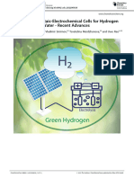 Scalable Photovoltaic-Electrochemical Cells For Hy