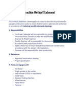 Parapet Construction Method Statement