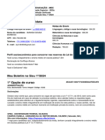 Comprovante de Inscrição Sisu 1°-2024