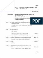 BANKING LAW April, May 2022 (Dec 2021)