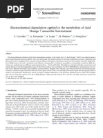 Electrochemical Degradation Applied To The Metabolites of Acid Orange 7 Anaerobic Biotreatment