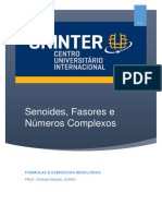 Caderno de Exercicios Senoides e Fasores