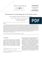 Decolourisation of Textile Indigo Dye by DC Electric Current