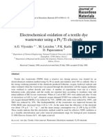 Electrochemical Oxidation of A Textile Dye Wastewater Using A Ptrti Electrode