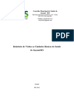 Relatório de Visitas As Unidades Básicas de Saúde de Jaçanã - RN