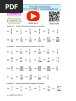 Fractions To Decimals PDF