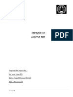 HYDROMETER Test