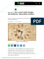 46 Ac Foi o Ano Mais Longo Da História