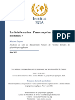 La Désinformation Dans Les Conflits Modernes1