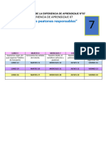 "Somos Peatones Responsables" Del 5 Al 9 Setiembre 2022