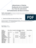 Práctica Final de Laboratorio, Fundamentos de Bases de Datos - ITSC