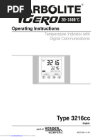 Type 3216cc: Operating Instructions