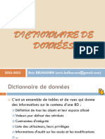 4-Architecture Oracle - Dictionnaire Données