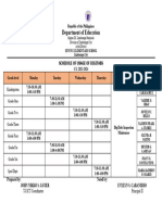 Digitabs Schedule