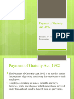 Payment of Gratuity